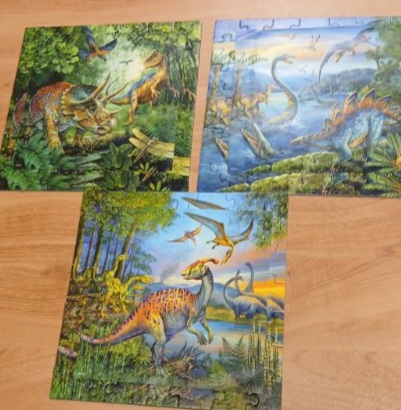 Puzzle "les dinosaures" 3x49p - RAVENSBURGER