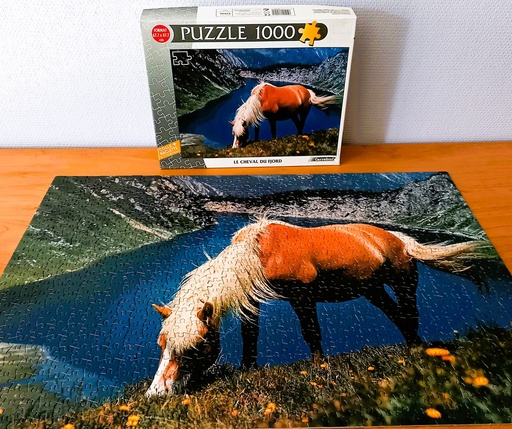 Puzzle "le cheval du fjord" 1000p - CARREFOUR