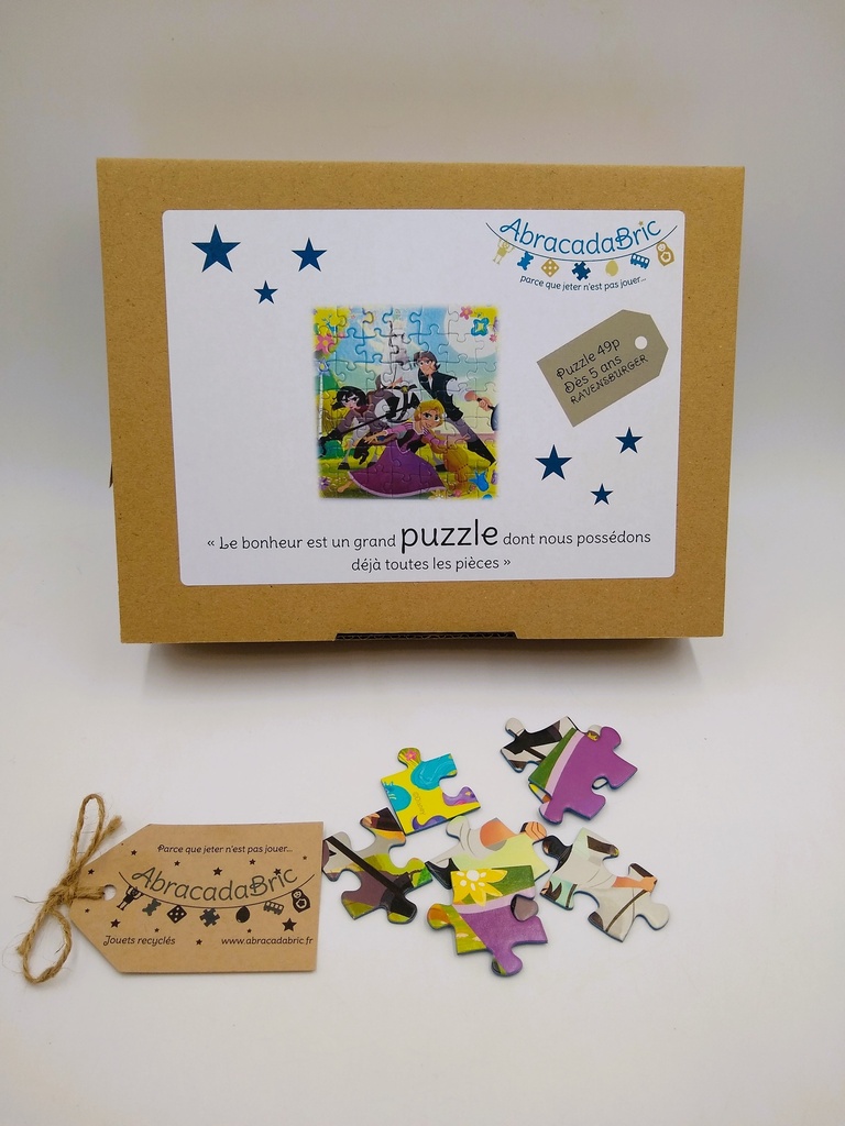 Puzzle Tenyo 500 Pièces Raiponce Sur La Tour, Série Serrée, Neuf