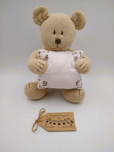 L'ours et son coussin 23cm - JACADi