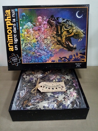 Puzzle "un tigre dans la nuit" 1000p - MARABOUT
