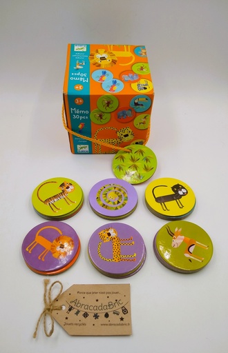 Mémo Animaux de la Jungle 30p - DJECO 