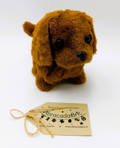 Chien marron 17cm 