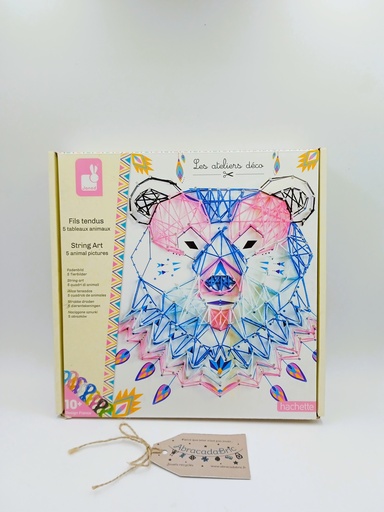 Fil tendus "5 tableaux d'animaux" - JANOD
