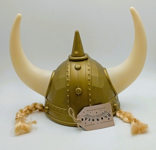 Casque viking avec tresses