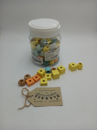 Baril de perles en bois  - VERTBAUDET