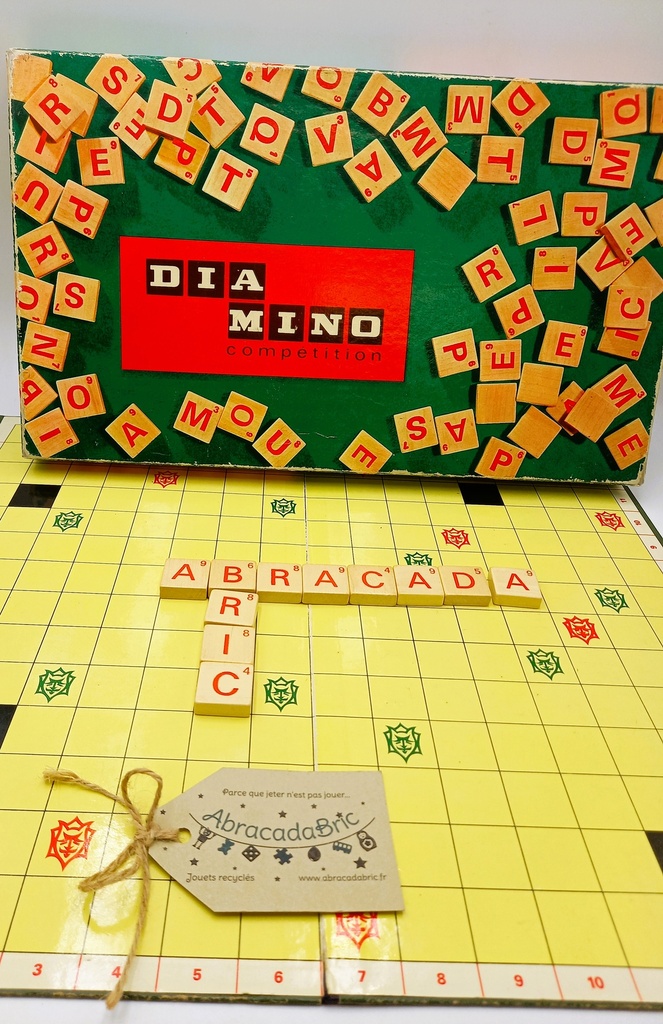 Jeu De Société Ancien Diamino Compétition - édition Gay Play Paris - Complet - Vintage En Bois