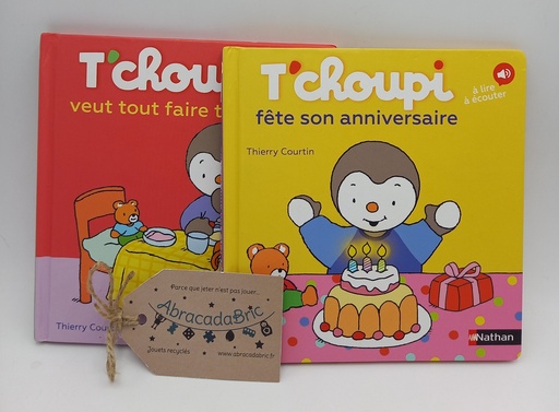 "Tchoupi fête son anniversaire" & "Tchoupi veut tout faire tout seul" - NATHAN 