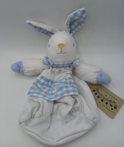 Lapin blanc et bleu 25 cm- TARTiNE ET CHOCOLAT