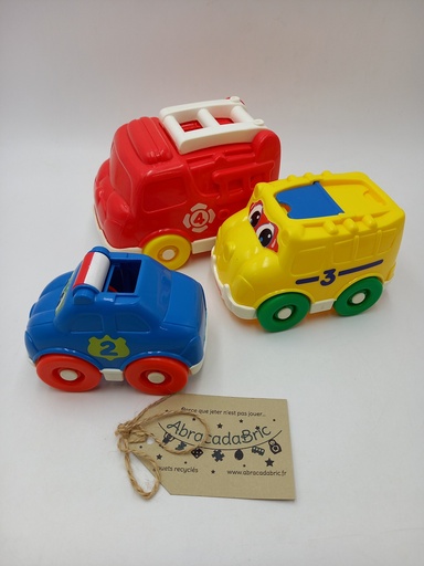 Voitures Gigognes encastrables vintage - FiSHER PRiCE 