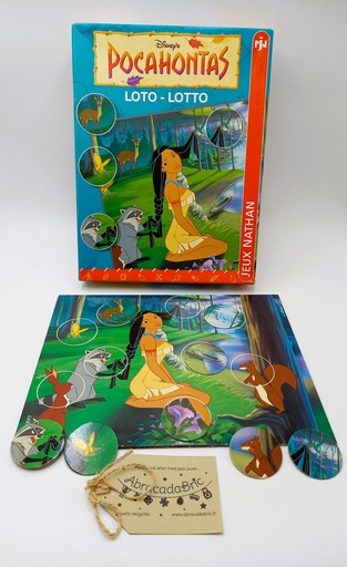 Loto "Pocahontas" vintage 1995- NATHAN 