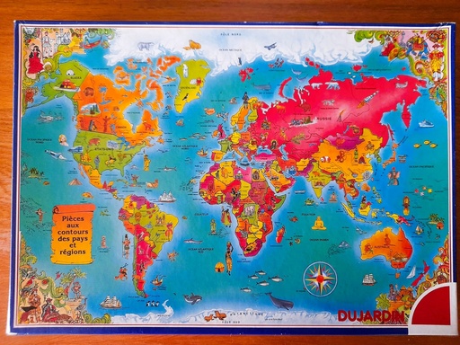 Puzzle "carte du monde" 500p - DUJARDiN 