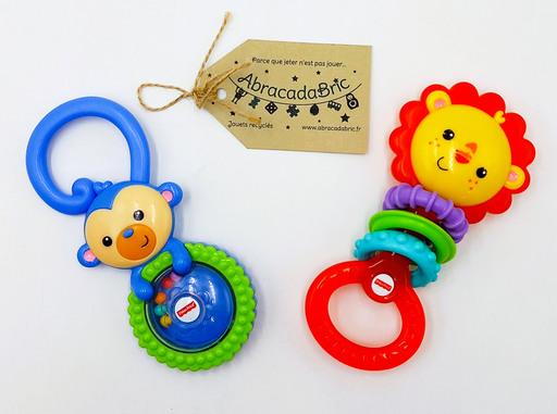 Lot x2 hochets - FiSHER-PRiCE