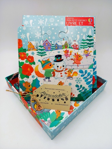 Mon petit coffret de 3 puzzles "l'hiver en fête" - USBORNE  