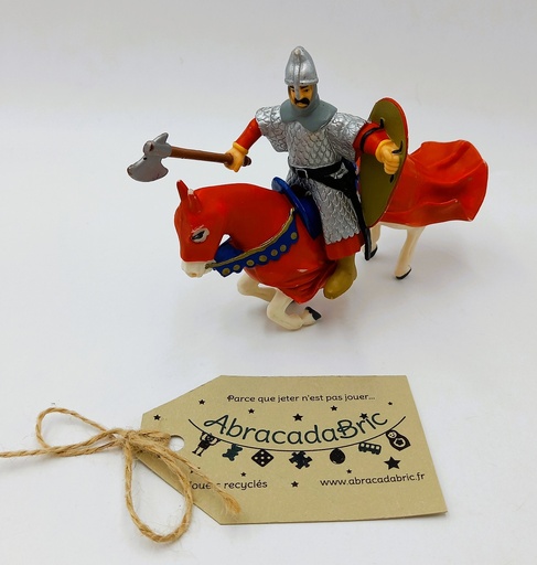 Chevalier PAPO et cheval PLASTOY 