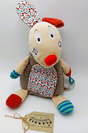 Jeff lapin d'éveil 40cm - EBULOBO