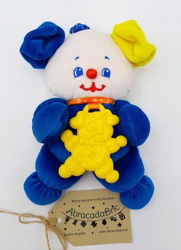 Mon ourson bleu avec anneau de dentition- FiSHER PRiCE