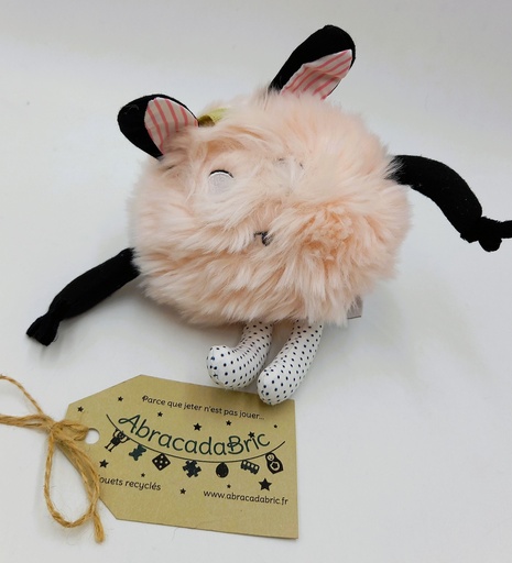 Peluche porte clé rose 15cm - DOUDOU ET COMPAGNiE