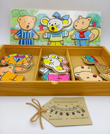 Coffret 3 amis de la forêt à habiller - LUC BERNAERT