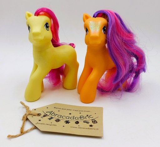  Mes Poney Orange et Jaune "My little pony" - HASBRO 