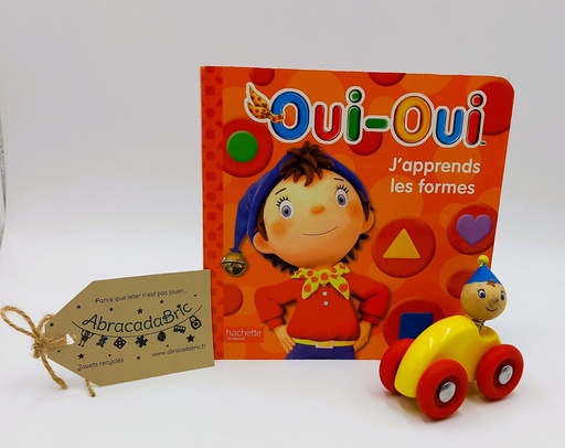 "Oui-Oui J'apprends les formes" - HACHETTE Jeunesse et sa figurine en bois