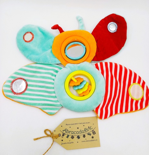 Doudou hochet papillon - DOUDOU ET COMPAGNiE