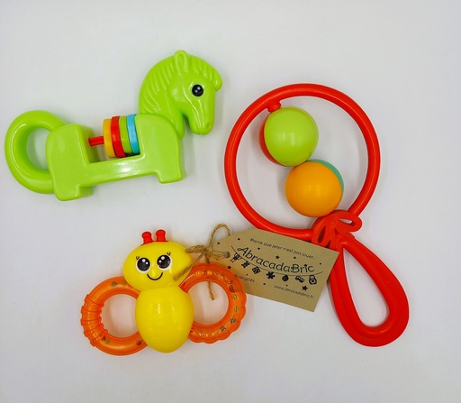 Lot x3 hochets 