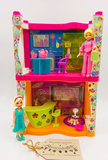 Cuisine et salon de Polly Pocket  - MATTEL 