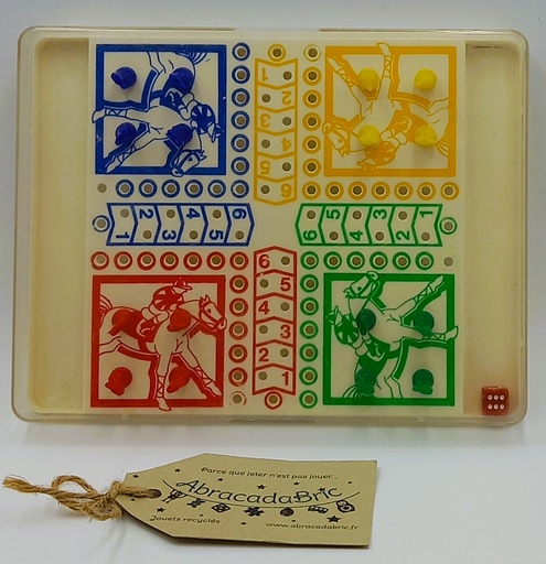 Jeu des petits chevaux de voyage vintage -PLAY-BOX