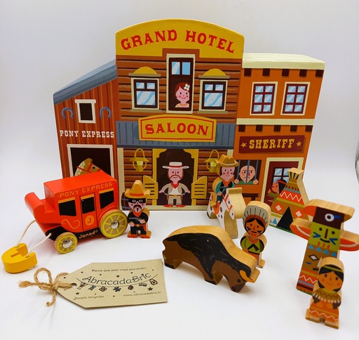 Grand hôtel Far West en bois  - JANOD