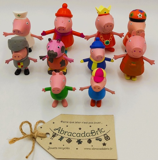 Figurines Peppa Pig x10 