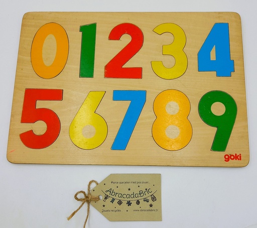 Puzzle des chiffres en bois - GOKi