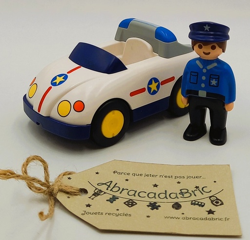 La voiture de police avec son agent - PLAYMOBiL 123