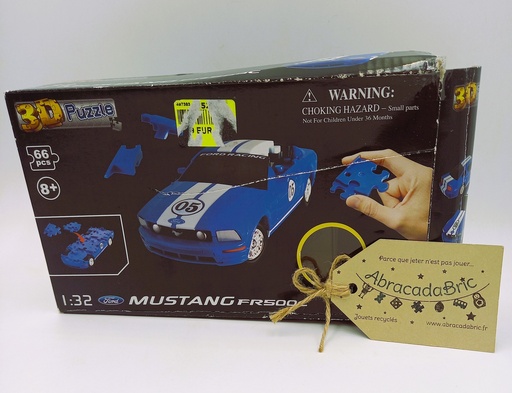 Puzzle 3D - Ford Mustang FR500C - 66p - HAPPY WELL