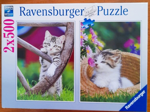 Puzzle "Les chatons à la campagne" 2x500p - RAVENSBURGER
