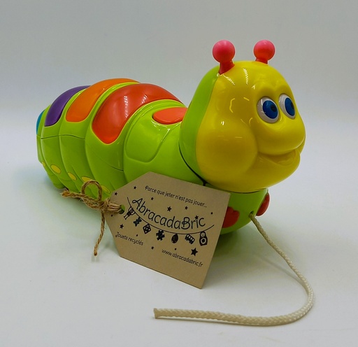 Chenille musicale et lumineuse à tirer 