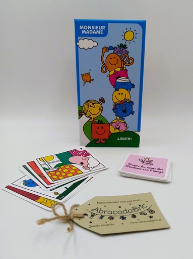 La boite de 3 jeux en 1 de Monsieur Madame -TOPi GAMES  