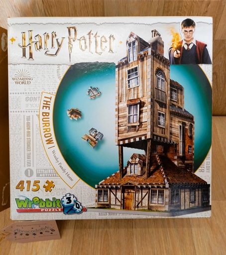 Puzzle 3D La maison des Weasley - Le terrier - WREBBiT PUZZLE - 415p -