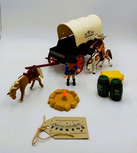 Calèche et cowboy Western - PLAYMOBiL 