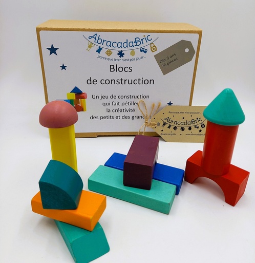Blocs de construction en bois 