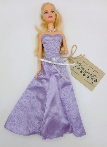Barbie robe de soirée violette - MATTEL