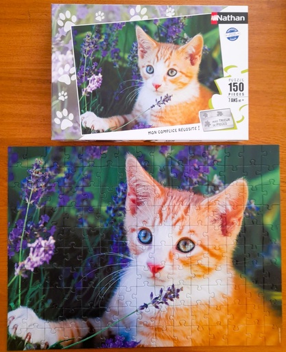 Puzzle "Chaton roux dans la lavande" 150p - NATHAN 