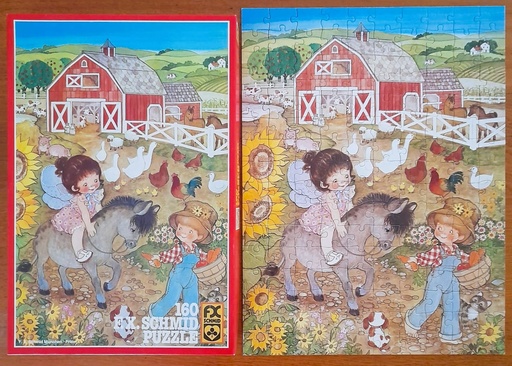 Puzzle " Manège à Poneys" 160p - SCHMIDT  