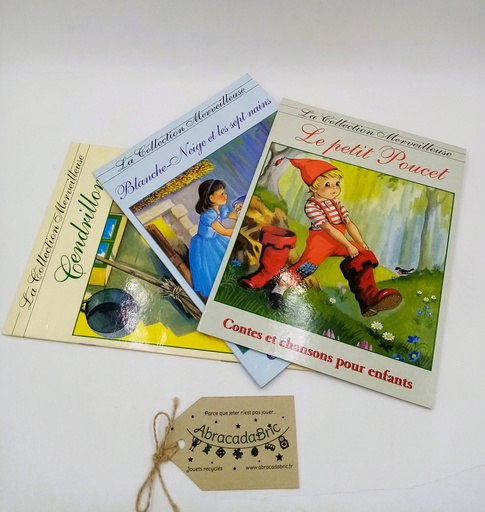 La collection merveilleuse "Cendrillon", " Blanche Neige et les 7 nains", "Le petit Poucet" vintage - DiSKY 