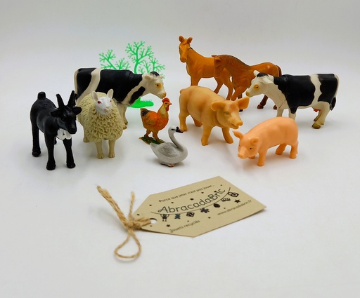 lot Animaux de la ferme grande taille 11 pièces