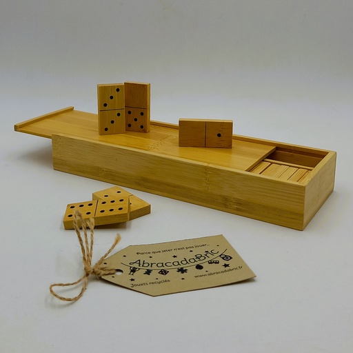 Jeu de 28 dominos en bois