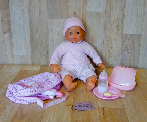 Mon poupon rose avec ses accessoires 44cm - COROLLE