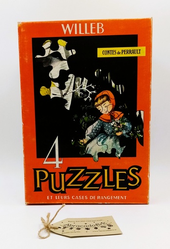 Puzzle 4x40p contes de Perrault vintage - WiLLEB