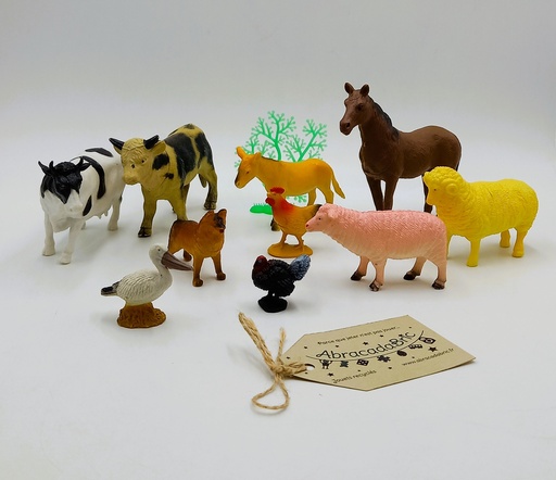 Figurines animaux de la campagne 11p