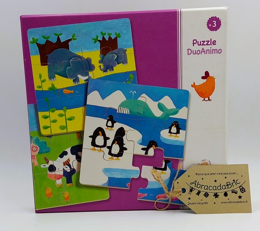 Puzzle DuoAnimo 3x6p - DJECO 